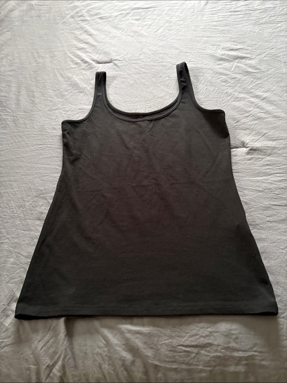Banana Republic Solid Black Scoop Tank Top
